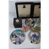 Image 2 : Lot Of Various Home Decor Pieces, Picture Frames,(1) Pair Of Ray Ban Sunglasses, Misc.