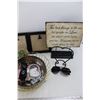 Image 4 : Lot Of Various Home Decor Pieces, Picture Frames,(1) Pair Of Ray Ban Sunglasses, Misc.