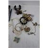 Image 5 : Lot Of Various Costume Jewellery w/ Mesh Pen Holder, Misc.
