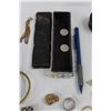 Image 6 : Lot Of Various Costume Jewellery w/ Mesh Pen Holder, Misc.