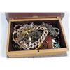 Image 2 : Book Like Jewellery Box, 8'' x 5.5'' x 2'' w/ Various Pieces Of Costume Jewellery