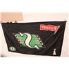 Image 4 : (2) Pilsner Saskatchewan Rough Rider Beer Flags- Both 59.5'' x 35''