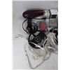 Image 2 : Lot Of Various Items, Blow Dryer- Powers On, Disposable Masks, Misc.