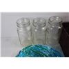 Image 2 : Stained Glass Decor Plate, (3) Canning Jars- No Lids, Misc.