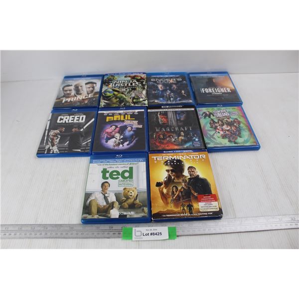 (10) Various Blu-ray Movies, Suicide Squad, Ted, Creed, Misc.
