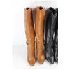 Image 2 : (2) Pairs Of Women's Leather High Heel Style Boots, Both Size 6