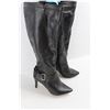 Image 5 : (2) Pairs Of Women's Leather High Heel Style Boots, Both Size 6