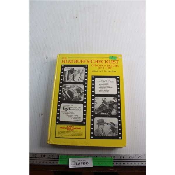 The Film Buff's Checklist Book by D. Richard Baer