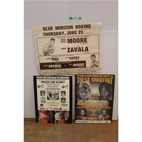 (3) Vintage Boxing Posters