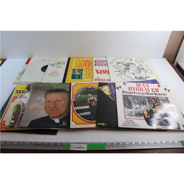 (16) Vinyl Records - Max Bygraves, Ukrainian Dancing Songs and Otto Blihovde