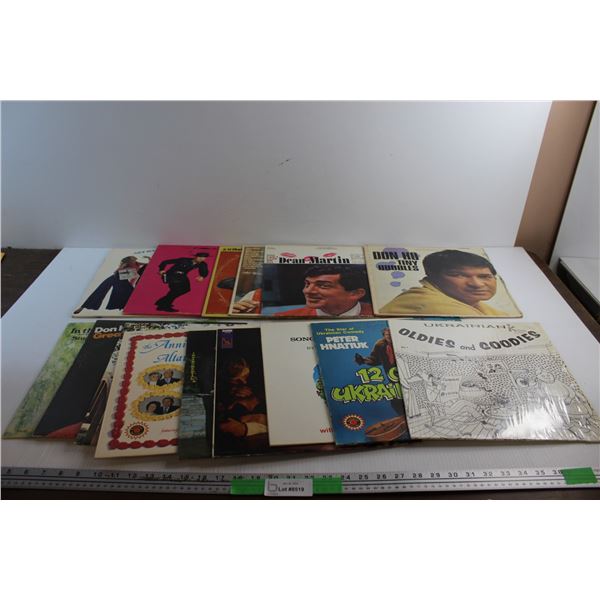 (15) Vinyl Records - Dean Martin, Peter Hnatiuk and Don Ho