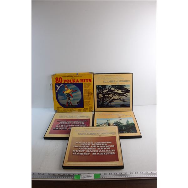 (10+) Vinyl Records - The Family Library of Beautiful Listening and 80 Polka Hits