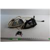 Image 1 : (2) ProctorSilex Clothes Irons - As Is and Earrings