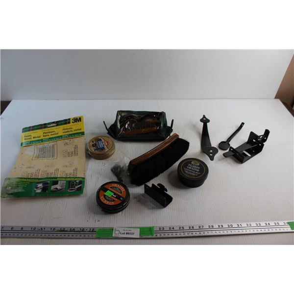 Boot Dubbin, Brushes, 3M Sandpaper and Misc.