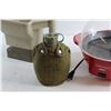 Image 3 : Spreading Fertilizer, Pop Corn Maker - As Is and Military Water Flask