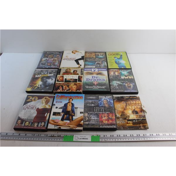 (12) DVD Movies - Californication, Dr. Drama and Run Simon Run