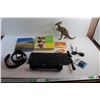 Image 1 : Logitech Wireless Keyboard, Wireless Microphone - Tested, Dinosaur Statue, Pet Nail Clipper, Scope, 