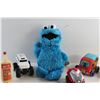 Image 4 : Sesame Street Interactive Toy - Tested, Toy Trucks, Dinosaur Figure, Pet Leash and Misc.