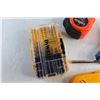 Image 5 : Edge Finding Tool, DeWalt Drill Bits, Clamp, Cordless Screwdriver - As Is, Tape Measures and Misc.