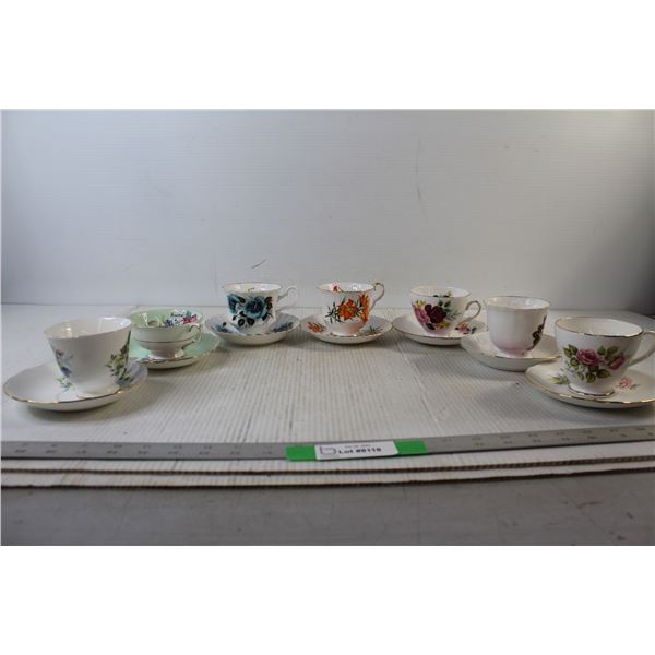 (7) Cups and Saucers