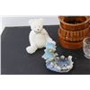 Image 2 : Cream and Sugar, Teapot, (6) Animal and Angel Figurines