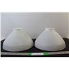 Image 1 : (2) Milk Glass Lamp Shades