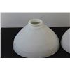 Image 2 : (2) Milk Glass Lamp Shades