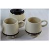 Image 3 : McCoy Tea Set - Milk Pitcher , Cream and sugar, (3) Cups - No Tea Pot