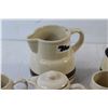 Image 5 : McCoy Tea Set - Milk Pitcher , Cream and sugar, (3) Cups - No Tea Pot