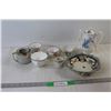 Image 1 : (2) Royal Albert Pietit Point Sugar Bowls, Teapot, Misc.