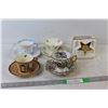 Image 1 : (4) Cups and Saucers, Masonic Order of the Eastern Star Flower Holder