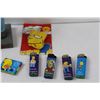 Image 2 : Simpson Lot: Homer Figurine, Lighters, Bubble Gum in Tube, Croc Pop Sockets, Incense, Misc.