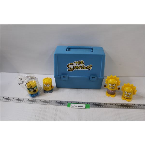 Simpsons Lunch Pail, (4) Simpson Pop Heads