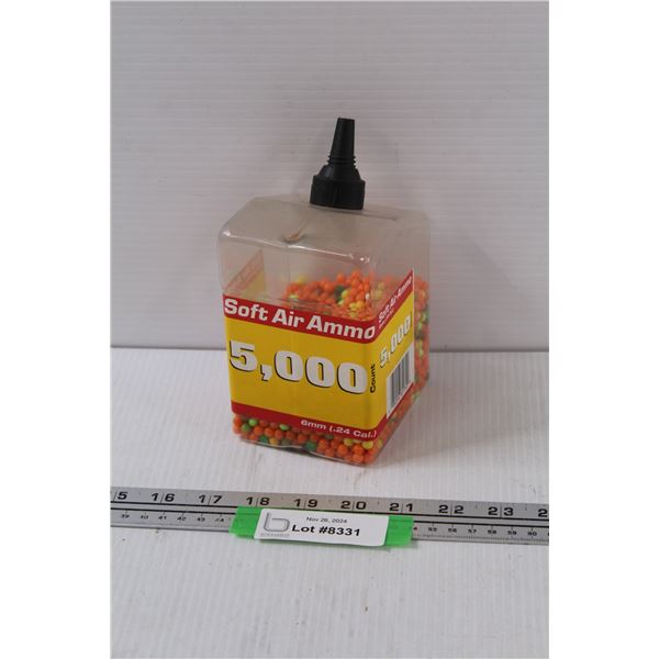 Soft Air Ammo in Container - Half Full - As Is
