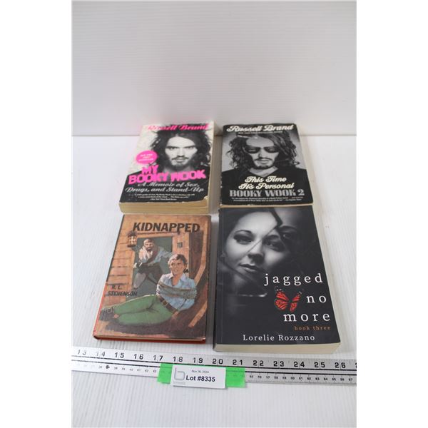 (4) Books: Russel Brand, Kidnapped, Jagged No More