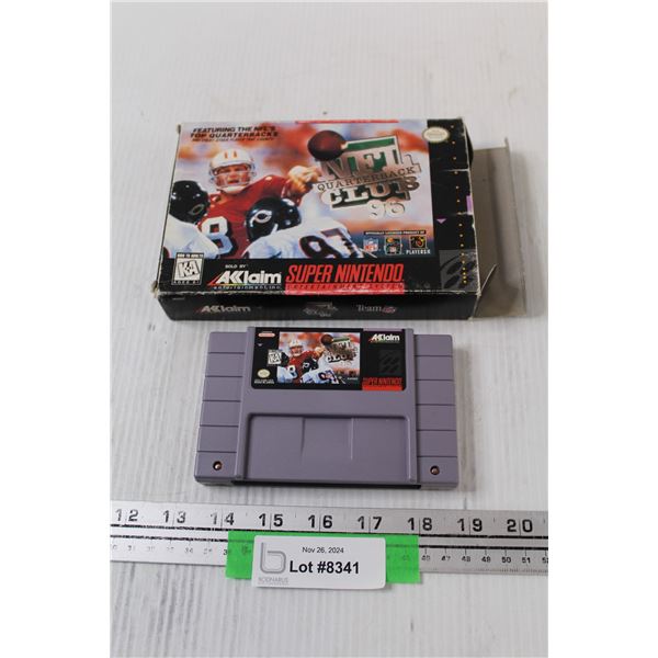 Super Nintendo NFL Quarterbacks 1996 Video Game w/ Original Box