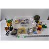 Image 1 : Various McDonalds Toys & Building Block Cars, Misc. in Storage Tray