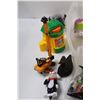 Image 2 : Various McDonalds Toys & Building Block Cars, Misc. in Storage Tray