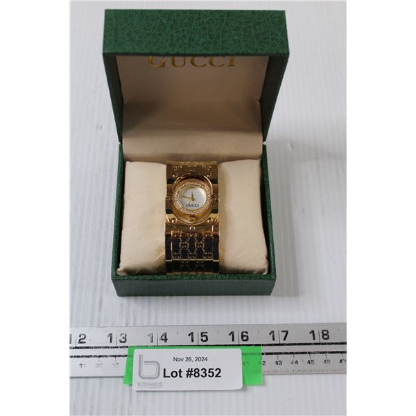 ^ Gucci Women's Watch - May Need Battery- NOT AUTHENICATED