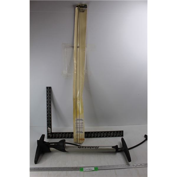 22'' x 15'' Tri Square, Raleigh Air Pump, Misc.