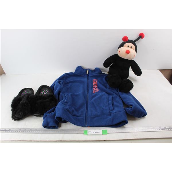 Pair Of Moccasins- Size 6, Children's Bench Sweater- Size 9/10, Misc.