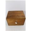 Image 3 : Wooden Dove Tailed Instrument Box, 14'' x 10'' x 9'' Vintage Wooden Cheese Box, 3.5'' x 8'' x 3''