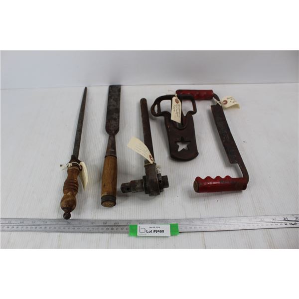 Vintage Draw Knife, Vintage Steel Knife Sharpen, Misc.