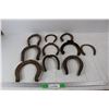 Image 1 : (10) Vintage Horse Shoes Various Sizes