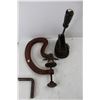 Image 3 : Vintage Tire Repair Clamp, Vintage 1920s Car Crank Handle, Misc.
