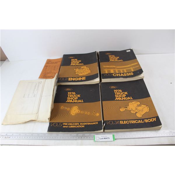 (4) Ford Truck Shop Manuals, Misc.