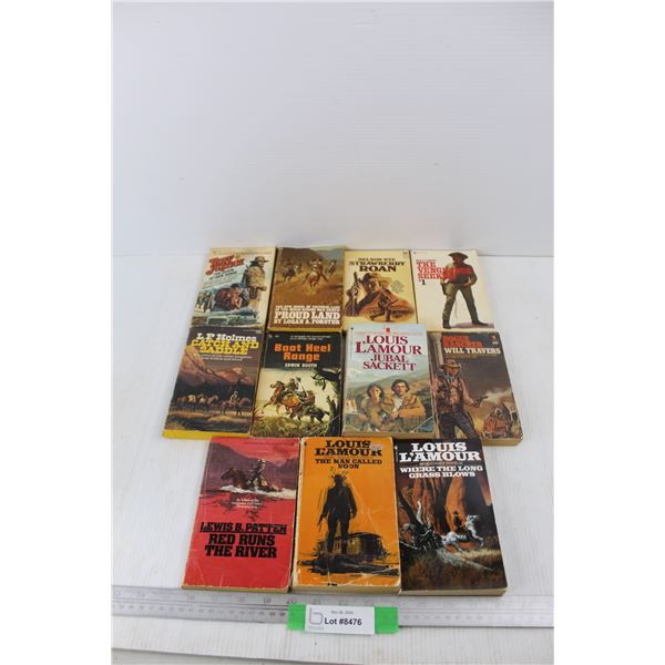 (11) Various Western Books, Proud Land, Boot Heel Range, Misc.