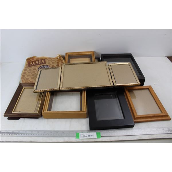 (10) Various Picture Frames, Various  Records