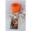 Image 2 : Star Trek Book, Wunsidel Tea Set, (3) Small Crysal Candy Dishes, Misc.