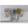 Image 1 : (10) Various Beer Glasses - Calgary, Village Of Loreburn 75 Years, Misc.